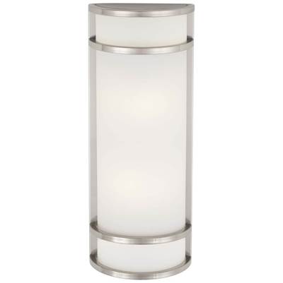 The Great Outdoors Bay View 2-Light Pocket Lantern in Brushed Stainless Steel
