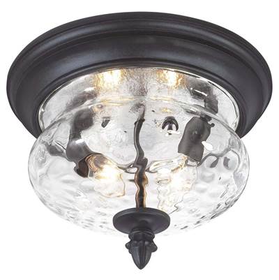 The Great Outdoors Ardmore Flush Mount - 2 Light in Coal