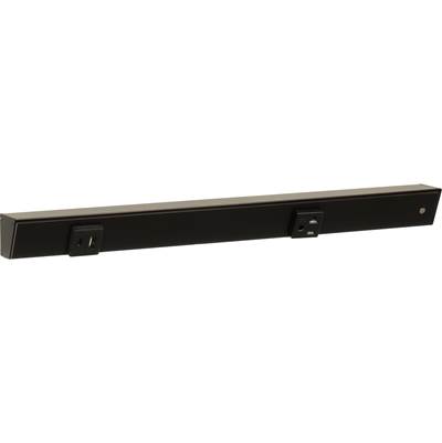 Task Lighting 18" Slim Angle Power Strip - 2 Outlets - USB-A/C in Black