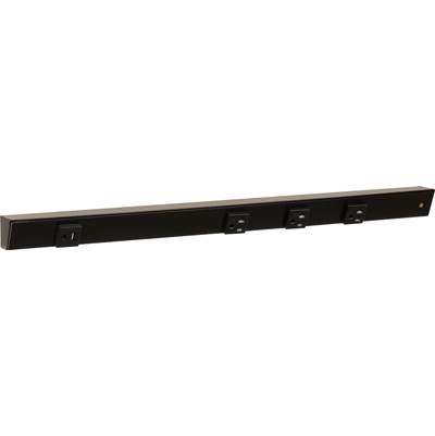 Task Lighting 24" Slim Angle Power Strip - 4 Outlets - USB-A/C in Black