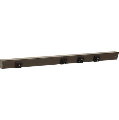 Task Lighting 24" Slim Angle Power Strip - 4 Outlets - USB-A/C in Bronze
