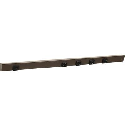 Task Lighting 30" Slim Angle Power Strip - 5 Outlets - USB-A/C in Bronze