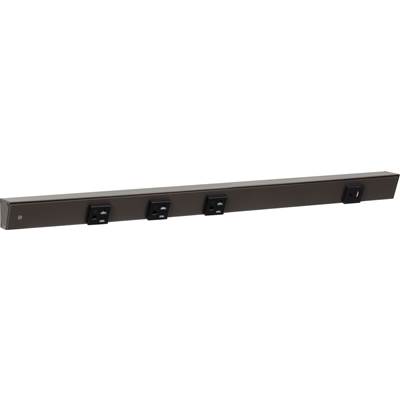 Task Lighting 24" Slim Angle Power Strip - 4 Outlets - USB-A/C on Right in Bronze