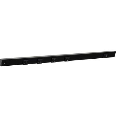 Task Lighting 30" Slim Angle Power Strip - 5 Outlets - USB-A/C on Right in Black