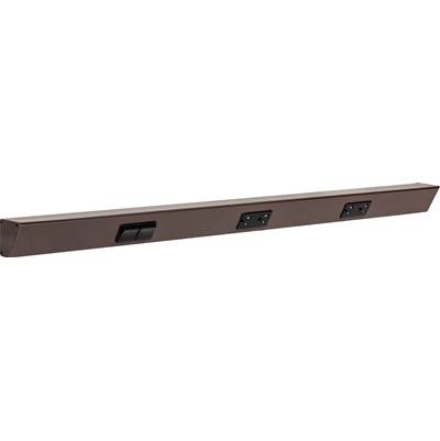 Task Lighting TR Switch Series 36" Angle Power Strip - Left Switches in Bronze