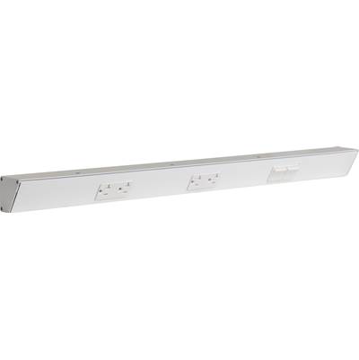 Task Lighting TR Switch Series 30" Angle Power Strip - Right Switches in White