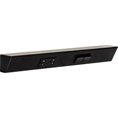Task Lighting 18" TR Switch Series Angle Power Strip - Right Switches in Black