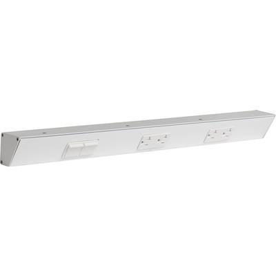 Task Lighting 24" TR Switch Series Angle Power Strip - Left Switches in White