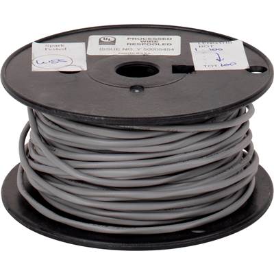 Task Lighting In-Wall Solid Connection Wire - 100 Ft - 20 Gauge in Grey