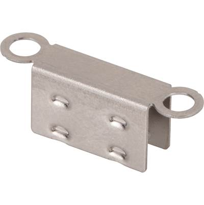 Task Lighting Mounting Clip - Side Bend in Stainless Steel