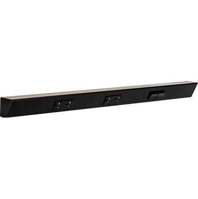 Task Lighting TR Switch Series 30" Angle Power Strip - Right Switches in Black