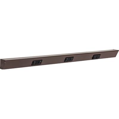 Task Lighting TR Switch Series 36" Angle Power Strip - Right Switches in Bronze