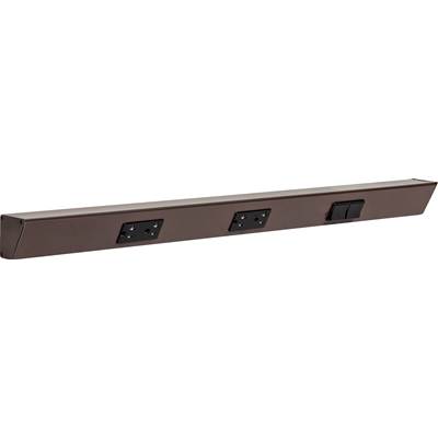 Task Lighting TR Switch Series 30" Angle Power Strip - Right Switches in Bronze