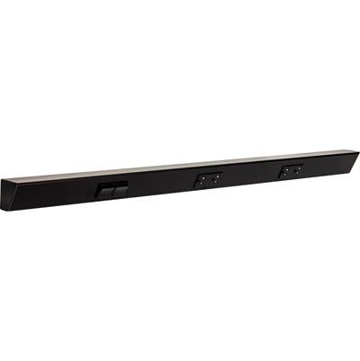 Task Lighting TR Switch Series 36" Angle Power Strip - Left Switches in Black