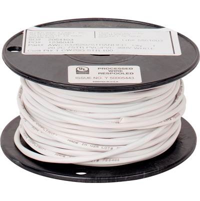 Task Lighting In-Wall Stranded Connection Wire - 100 Ft - 20 Gauge in White