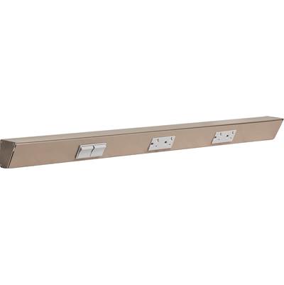 Task Lighting TR Switch Series 30" Angle Power Strip - Left Switches in Satin Nickel