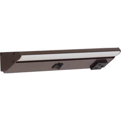 Task Lighting 10-1/2" Direct Voltage Lighted Power Strip - 200 Lumens in Bronze
