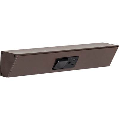 Task Lighting 12" TR Switch Series Angle Power Strip - Single Switch in Bronze