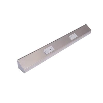 Task Lighting TR Series 12" Angle Power Strip - Grey Receptacles in Satin Nickel