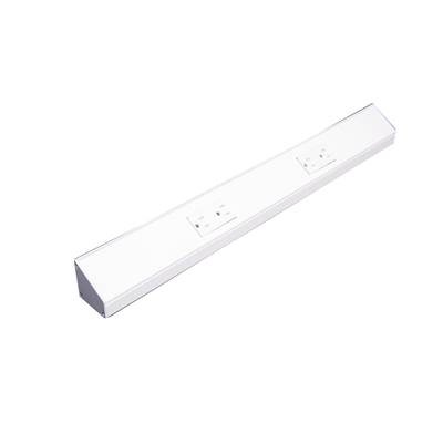 Task Lighting TR Series 12" Angle Power Strip - White Receptacles in White