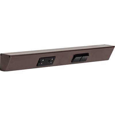 Task Lighting 18" TR Switch Series Angle Power Strip - Right Switches in Bronze