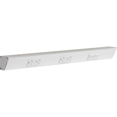 Task Lighting TR Switch Series 24" Angle Power Strip - Right Switches in White