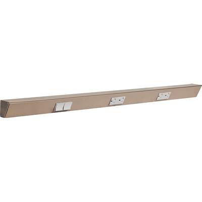 Task Lighting TR Switch Series 36" Angle Power Strip - Left Switches in Satin Nickel