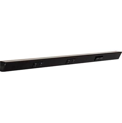 Task Lighting TR Switch Series 36" Angle Power Strip - Right Switches in Black