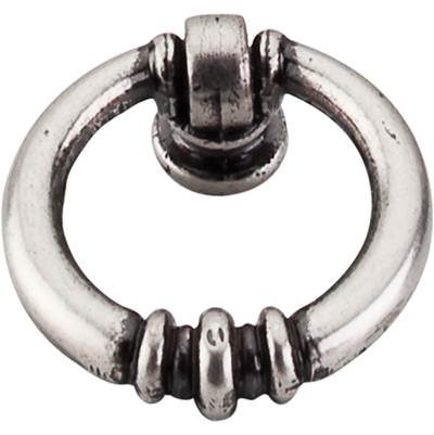 Top Knobs Tuscany Newton Ring 1 1/2" in Pewter Antique