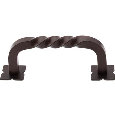 Top Knobs Normandy Square Twist D Pull - 3" - With Backplates in Oil Rubbed Bronze