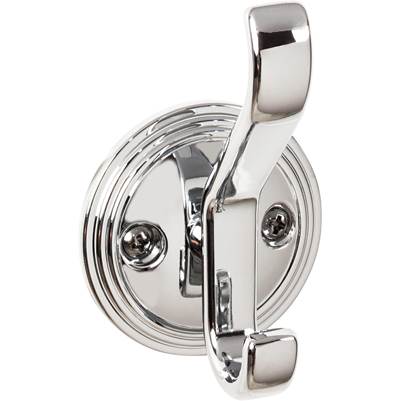 Top Knobs Ryland Hooks Reeded Hook - 3 1/8 Inch in Polished Chrome