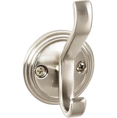 Top Knobs Ryland Hooks Reeded Hook - 3 1/8 Inch in Brushed Satin Nickel