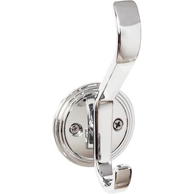 Top Knobs Ryland Hooks Reeded Hook - 4 11/16 Inch in Polished Chrome