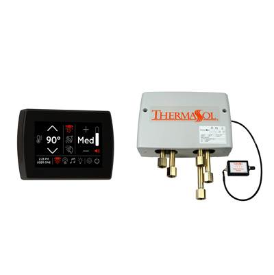 ThermaSol Digital Shower Package - SignaTouch Control - Flushmount Mount in Matte Black