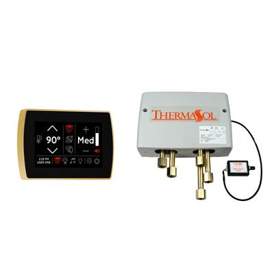 ThermaSol Digital Shower Package - SignaTouch Control - Flushmount Mount in Polished Gold