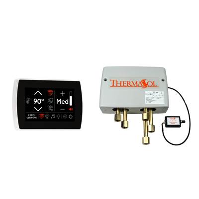 ThermaSol Digital Shower Package - SignaTouch Control - Flushmount Mount in White