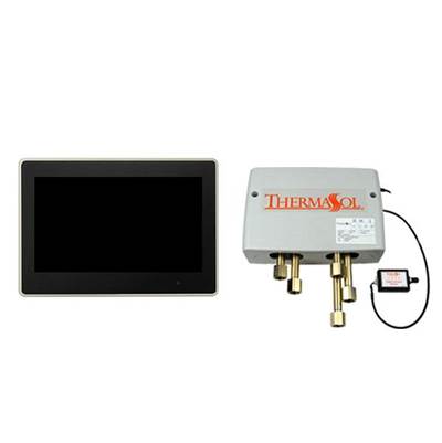 ThermaSol Digital Shower Package - 10" ThermaTouch - Trim Upgraded in Satin Chrome