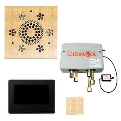 ThermaSol Total Wellness Package - 7" ThermaTouch - Square in Antique Brass