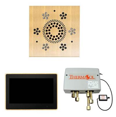 ThermaSol The Wellness Shower Package - ThermaTouch 10" Square in Antique Brass