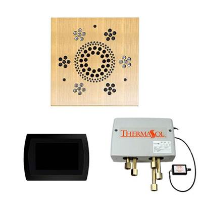 ThermaSol The Wellness Digital Shower Package - SignaTouch Square in Antique Brass