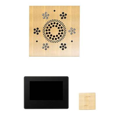 ThermaSol Wellness Steam Package - 7" ThermaTouch Square in Antique Brass
