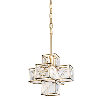 Varaluz Cubic 1-Light Pendant in Calypso Gold