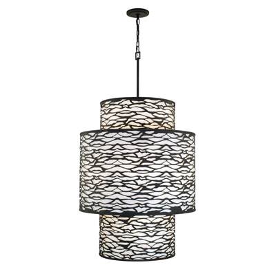 Varaluz Kato Foyer - 3-Tier - 16-Light in Carbon