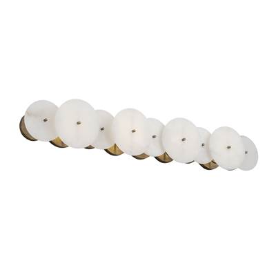 Varaluz Cosmos Four-Light Vanity in Havana Gold