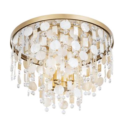 Varaluz Kalani 4-Light Semi-Flush in French Gold