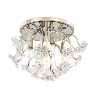 Varaluz Wildflower 4-Light Semi-Flush in Gold Dust Artifact