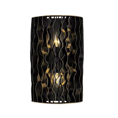 Varaluz Estela Wall Sconce - Two-Light in Matte Black French Gold
