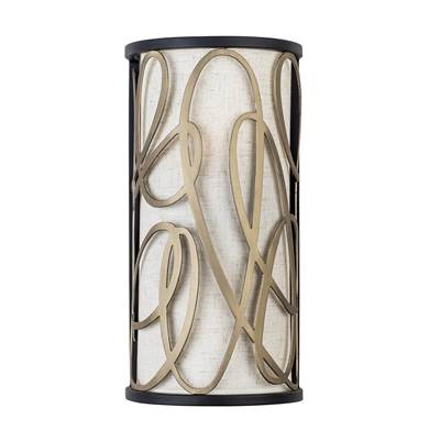 Varaluz Scribble Wall Sconce - Two-Light in Matte Black Artifact