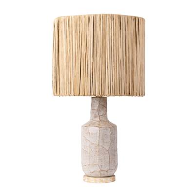 Varaluz Takko 1 Light Ceramic Table Lamp in Apothecary Gold Slate Brown