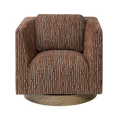 Varaluz Fullerton Accent Chair - Geo Upholstery in Harvest Oak